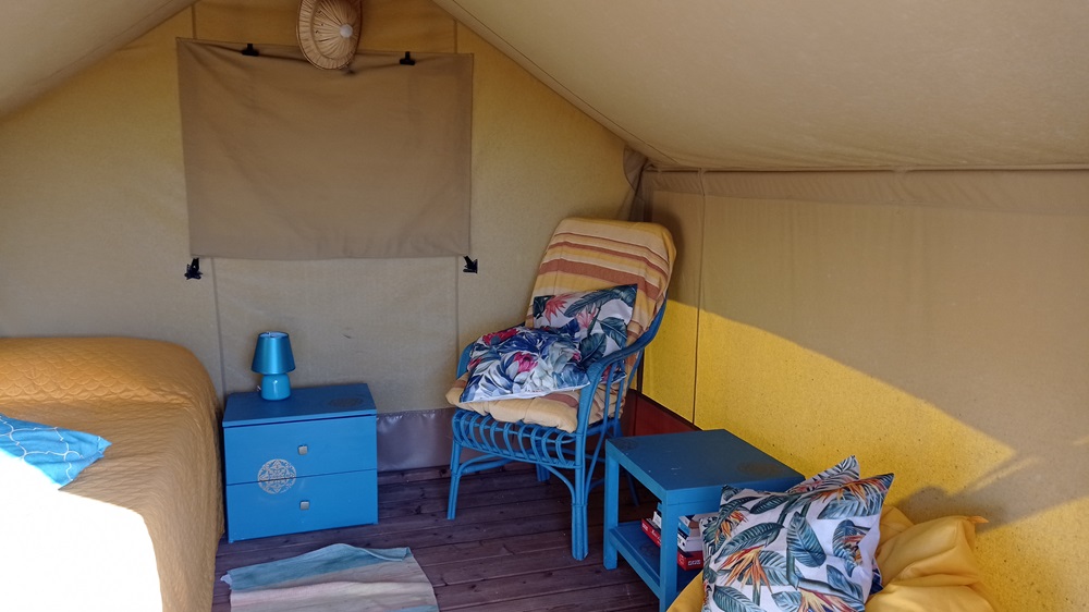 Desert lodge, mini safaritent op Sardinie voor 1 persoon.