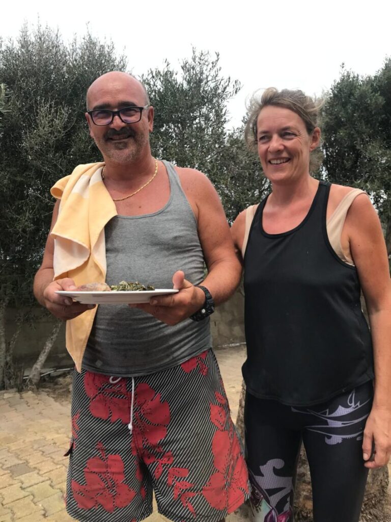 Coaching reizen op Sardinie met lekker eten van Toni.