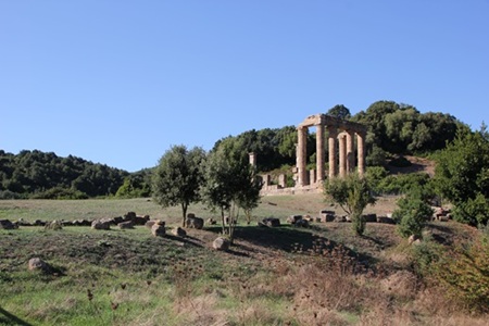 Energie van de seizoenen tijdens de herfs top Sardinie.